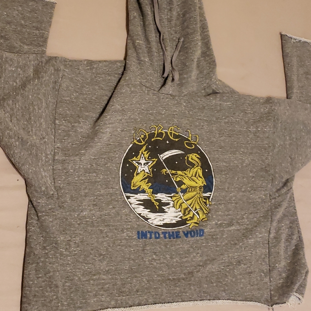 Womens obey crop hoodie